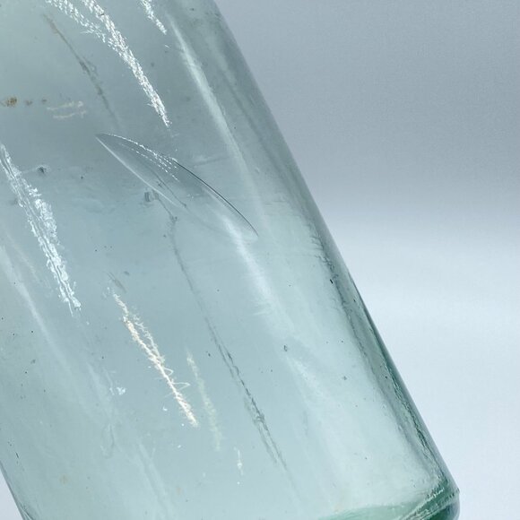 Early Heavy Bottle Jar UV Reactive No Chips No Breaks Collectible Primitive Farm - Picture 7 of 13